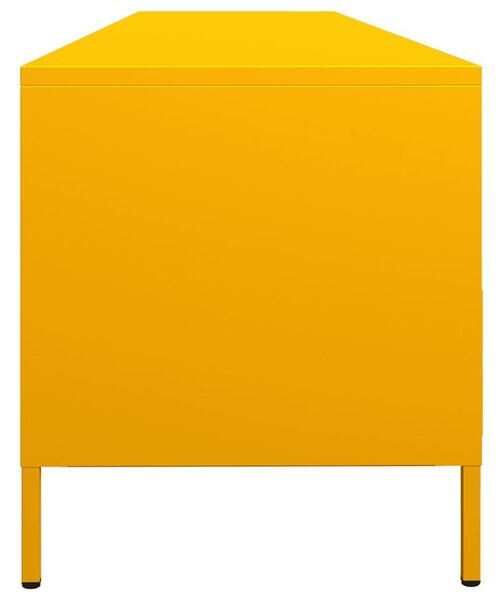 TV skříňka žlutá 202 x 39 x 43,5 cm ocel válcovaná za studena 3307152
