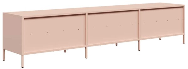TV skříňka růžová 202 x 39 x 43,5 cm ocel válcovaná za studena 3307156