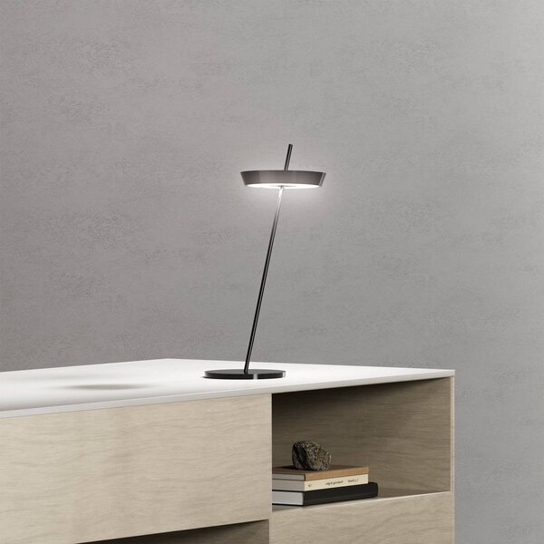 Sigor LED stolní lampa Mahina, černá, výška 36 cm, kov,, stmívatelný, Černá, Obývací pokoj / jídelna, Hliník, Moderní
