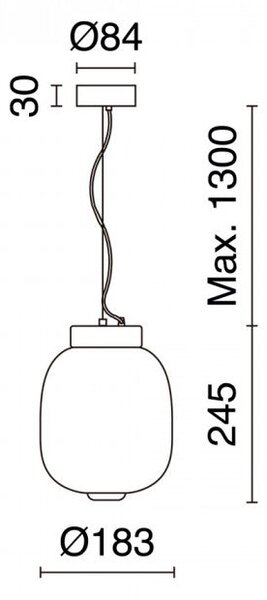 Exo KRISTA LED závěsné svítidlo zelené 3 Bulb