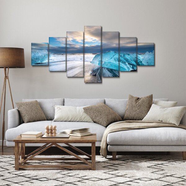 Obraz - Diamantová pláž (210x100 cm)
