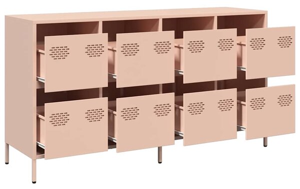 Příborník růžový 135 x 39 x 73,5 cm ocel válcovaná za studena 3307168