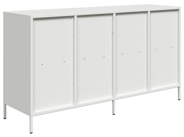 Příborník bílý 135 x 39 x 73,5 cm ocel válcovaná za studena 3307166