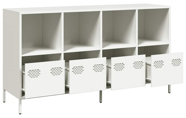 Příborník bílý 135 x 39 x 73,5 cm ocel válcovaná za studena 3307166