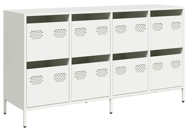 Příborník bílý 135 x 39 x 73,5 cm ocel válcovaná za studena 3307172