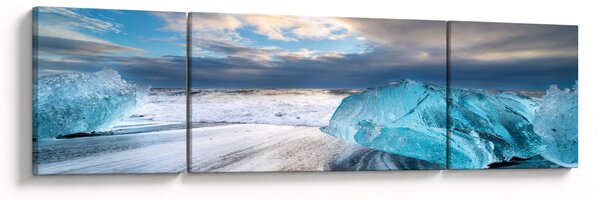 Obraz - Diamantová pláž (170x50 cm)