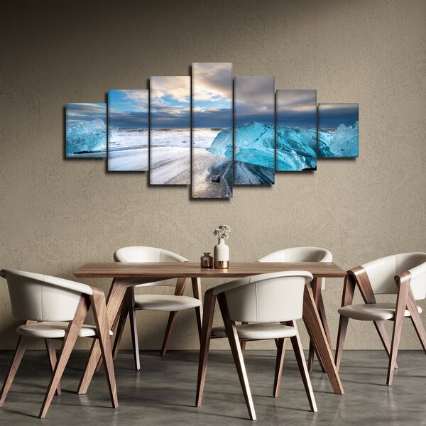 Obraz - Diamantová pláž (210x100 cm)