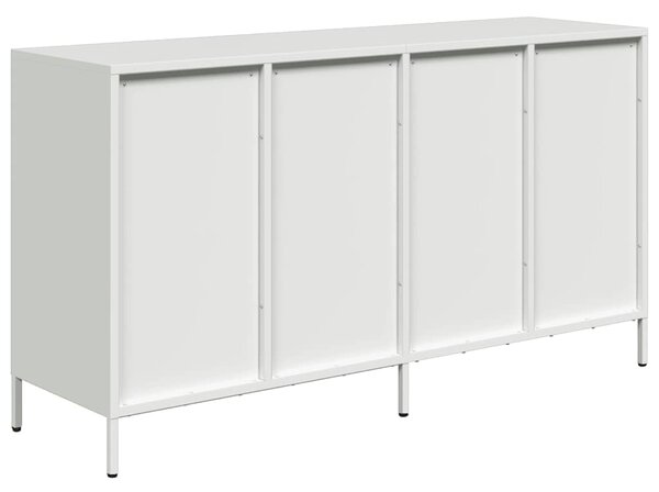 Příborník bílý 135 x 39 x 73,5 cm ocel válcovaná za studena 3307172