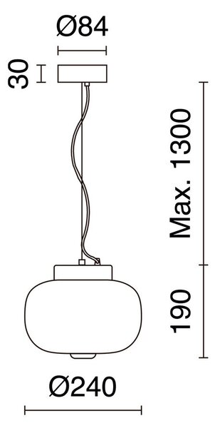 Exo KRISTA LED závěsné svítidlo šedé 1 Bulb