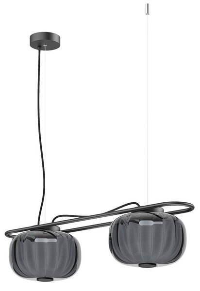 Exo KRISTA LED závěsné svítidlo šedé 1 Bulb