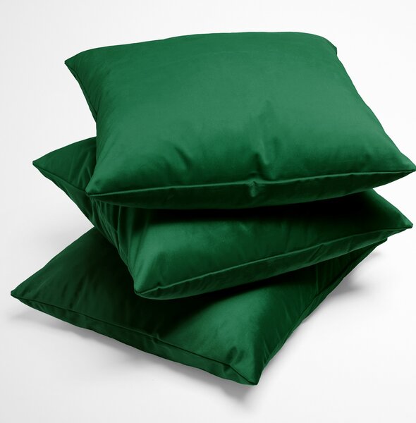 Biante Sametový povlak na polštář Velvet Premium SVP-032 Zelený 30 x 50 cm