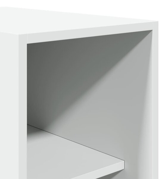 Šatní skříň bílá 30 x 50 x 200 cm kompozitní dřevo 3307684