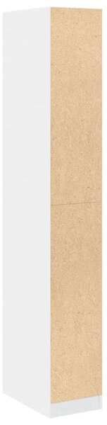 Šatní skříň bílá 30 x 50 x 200 cm kompozitní dřevo 3307684