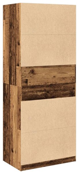 Šatní skříň old wood 80 x 50 x 200 cm kompozitní dřevo 3307700