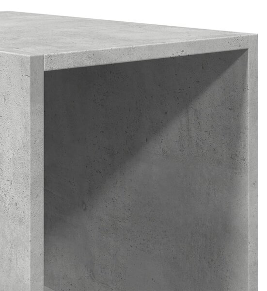 Šatní skříň betonově šedá 30 x 50 x 200 cm kompozitní dřevo 3307705