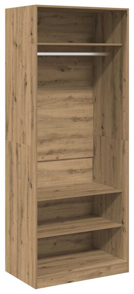 Šatní skříň dub artisan 80 x 50 x 200 cm kompozitní dřevo 3307701