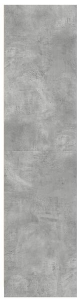 Šatní skříň betonově šedá 30 x 50 x 200 cm kompozitní dřevo 3307705
