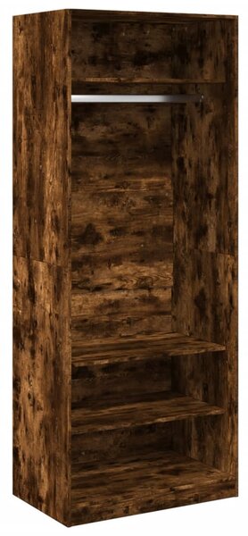 Šatní skříň kouřový dub 80 x 50 x 200 cm kompozitní dřevo 3307697