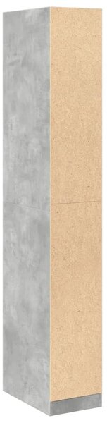 Šatní skříň betonově šedá 30 x 50 x 200 cm kompozitní dřevo 3307687