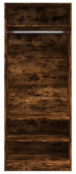 Šatní skříň kouřový dub 80 x 50 x 200 cm kompozitní dřevo 3307697