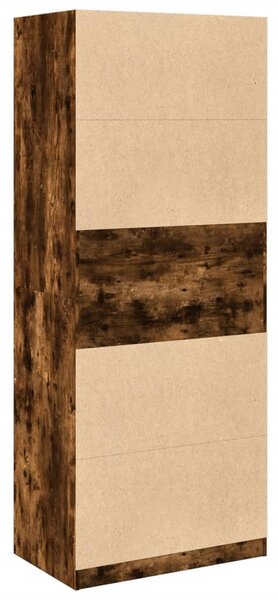 Šatní skříň kouřový dub 80 x 50 x 200 cm kompozitní dřevo 3307697