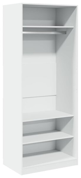 Šatní skříň bílá 80 x 50 x 200 cm kompozitní dřevo 3307693