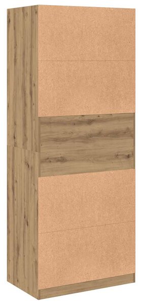 Šatní skříň dub artisan 80 x 50 x 200 cm kompozitní dřevo 3307701