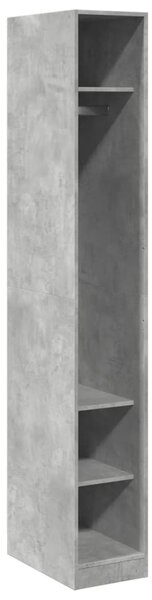 Šatní skříň betonově šedá 30 x 50 x 200 cm kompozitní dřevo 3307687