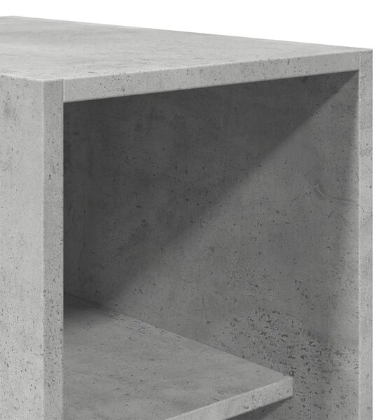 Šatní skříň betonově šedá 30 x 50 x 200 cm kompozitní dřevo 3307687