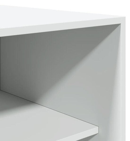 Šatní skříň bílá 80 x 50 x 200 cm kompozitní dřevo 3307693