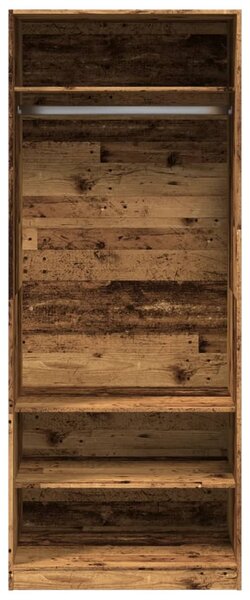 Šatní skříň old wood 80 x 50 x 200 cm kompozitní dřevo 3307700
