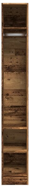 Šatní skříň old wood 30 x 50 x 200 cm kompozitní dřevo 3307691