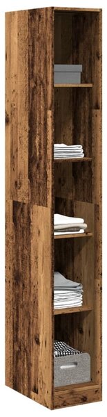 Šatní skříň old wood 30 x 50 x 200 cm kompozitní dřevo 3307709