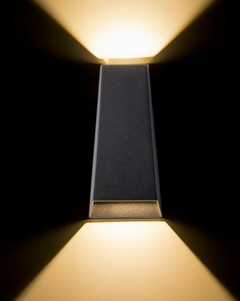 RED - DESIGN RENDL RENDL PIA nástěnná antracitová 230V LED 2x3W IP54 3000K R12010