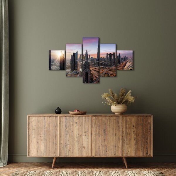 Obraz - Panorama Dubaje (125x70 cm)