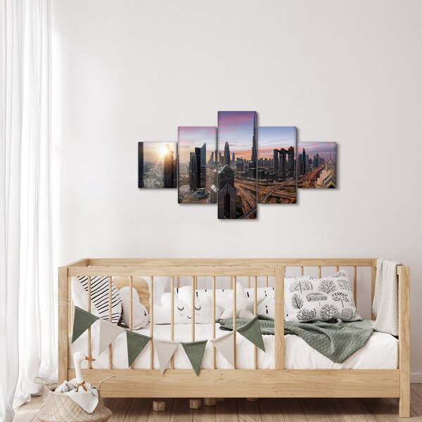 Obraz - Panorama Dubaje (125x70 cm)