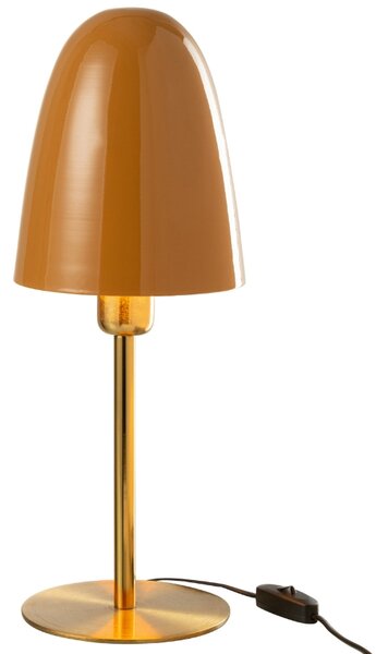 Okrově žlutá kovová stolní lampa J-line Musino