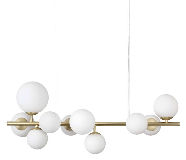Ideal lux Perlage G9 závěsné lineární svítidlo Jantarová