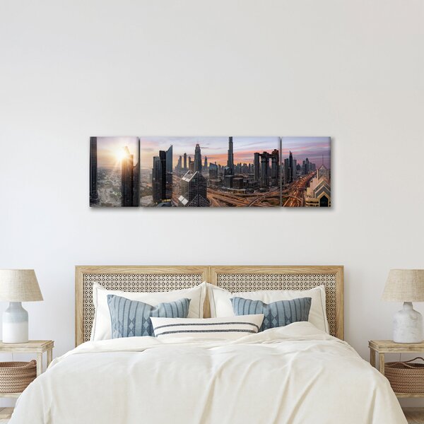 Obraz - Panorama Dubaje (170x50 cm)