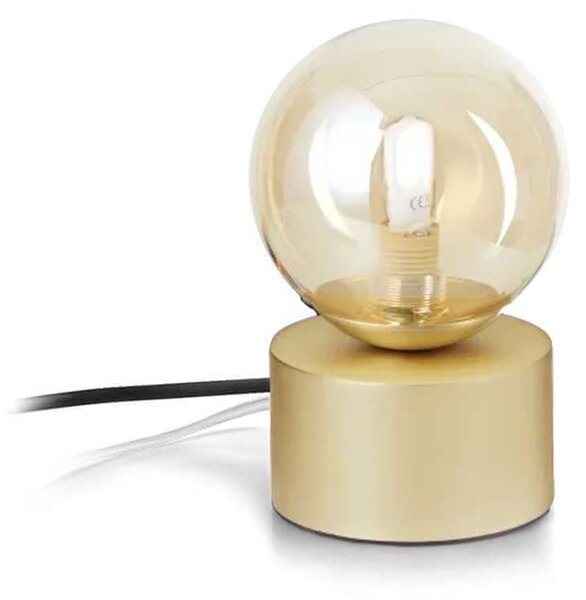 Ideal lux Perlage G9 stolní svítidlo Jantarová1 koule