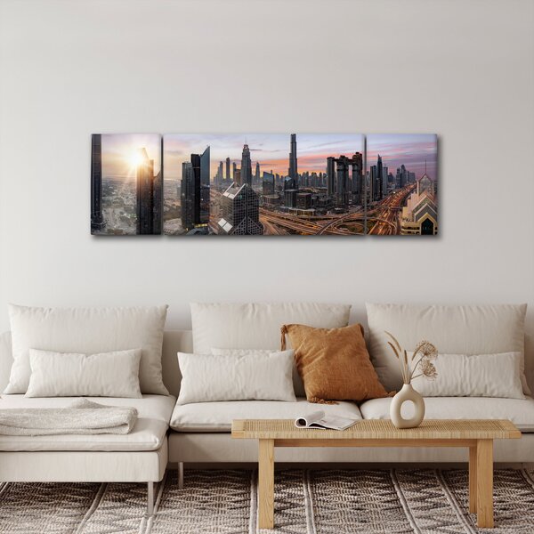 Obraz - Panorama Dubaje (170x50 cm)