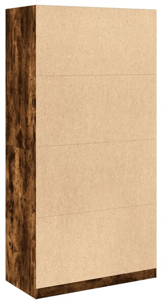 Šatní skříň kouřový dub 100 x 50 x 200 cm kompozitní dřevo 3307733