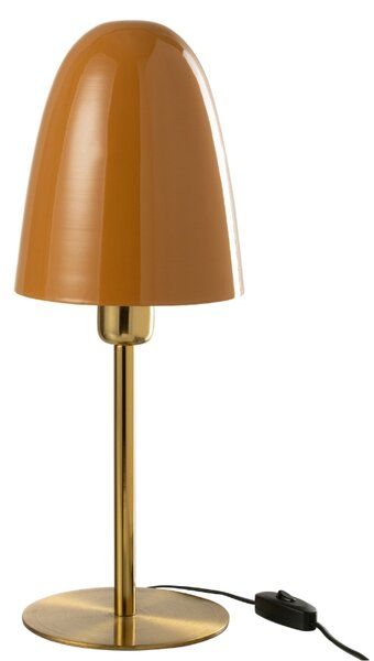 Okrově žlutá kovová stolní lampa J-line Musino