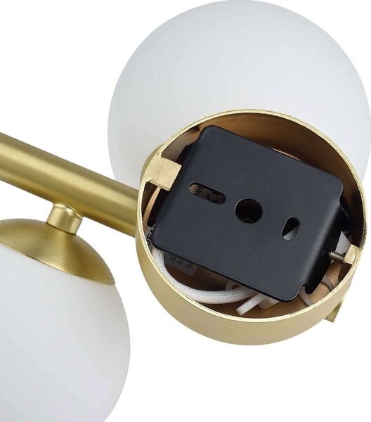 Ideal lux Perlage G9 nástěnné svítidlo Černá1 koule