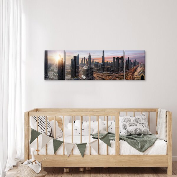 Obraz - Panorama Dubaje (170x50 cm)