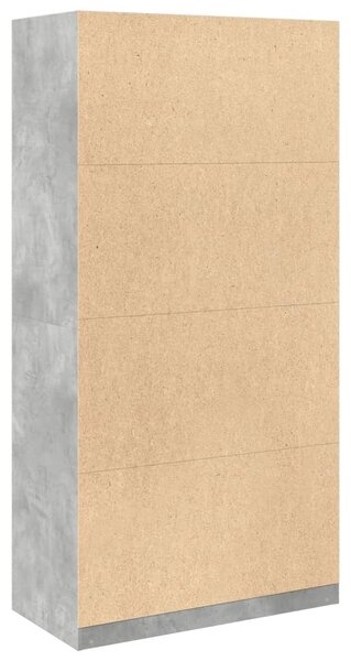Šatní skříň betonově šedá 100 x 50 x 200 cm dřevotříska 3307732
