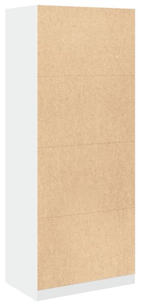 Šatní skříň bílá 80 x 50 x 200 cm kompozitní dřevo 3307747
