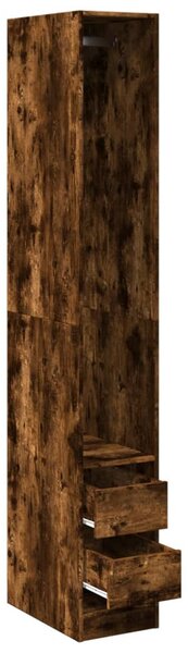Šatní skříň kouřový dub 30 x 50 x 200 cm kompozitní dřevo 3307742