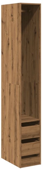 Šatní skříň dub artisan 30 x 50 x 200 cm kompozitní dřevo 3307746