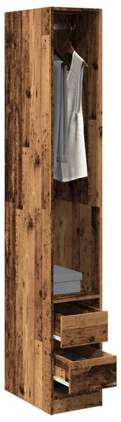 Šatní skříň old wood 30 x 50 x 200 cm kompozitní dřevo 3307745